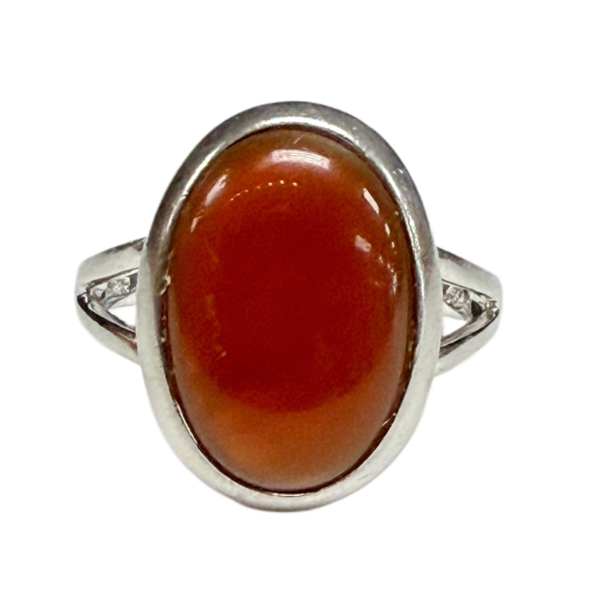 Silver & Carnelian Ring