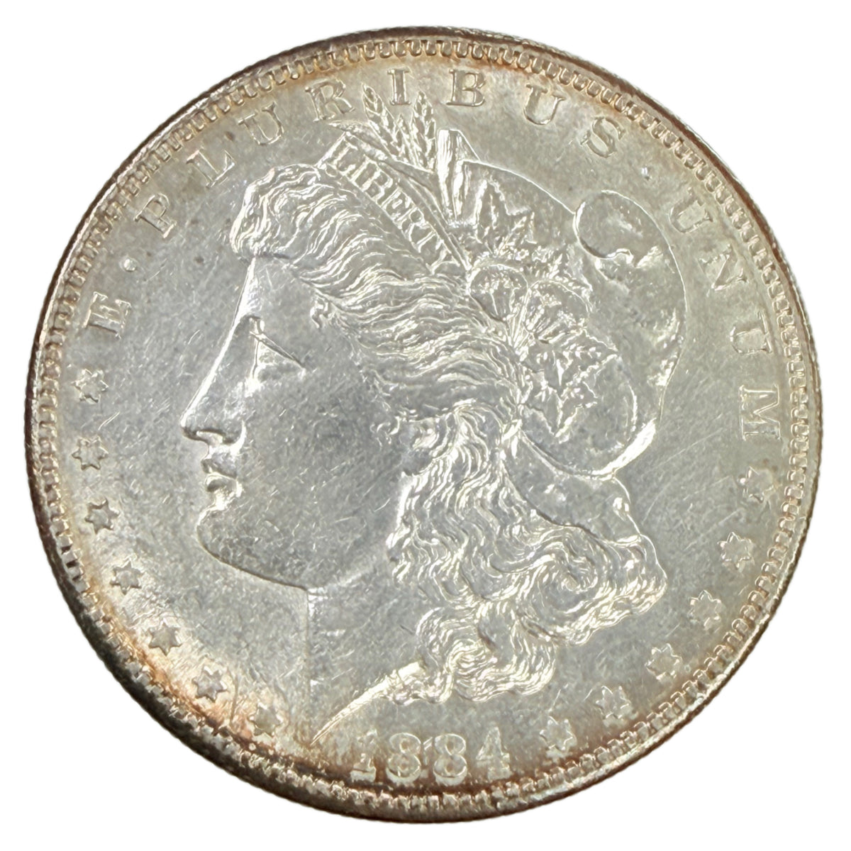 1884-S Morgan Silver Dollar (AU Details)