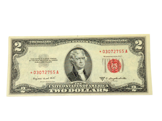 1953-B $2 Legal Tender Star Note (VF)