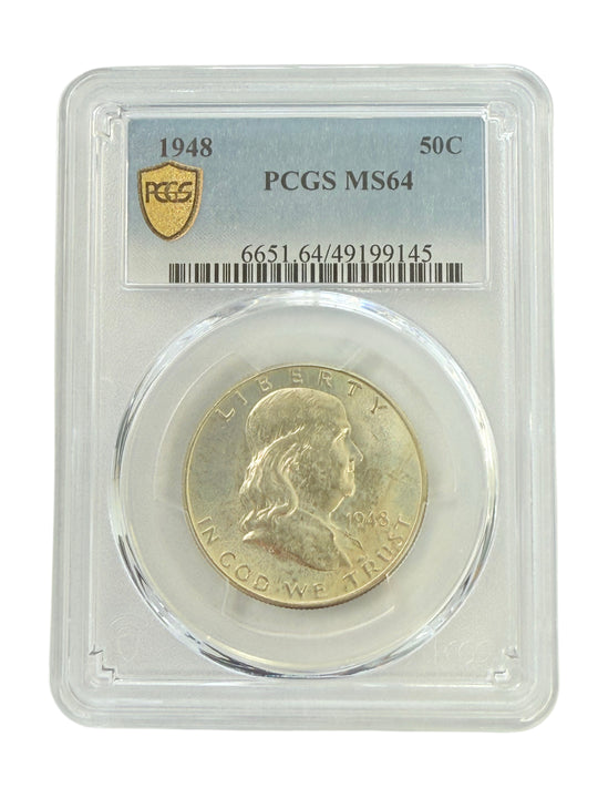 1948 Franklin Half Dollar PCGS MS64