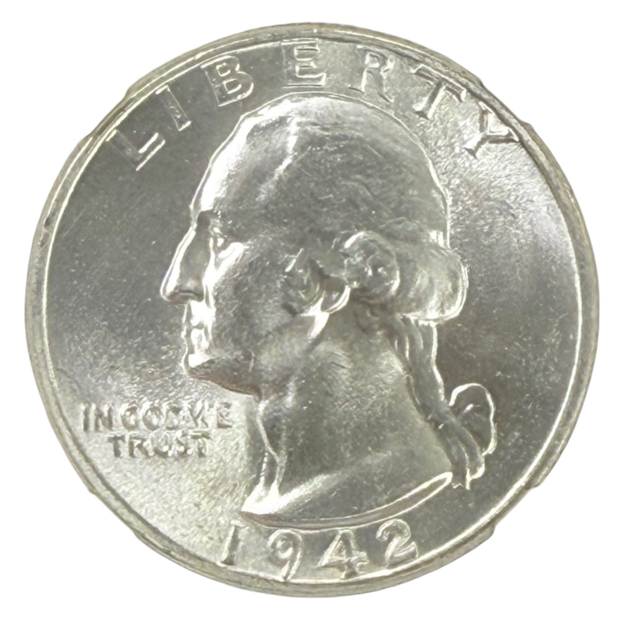 1942 Washington Quarter NGC MS65