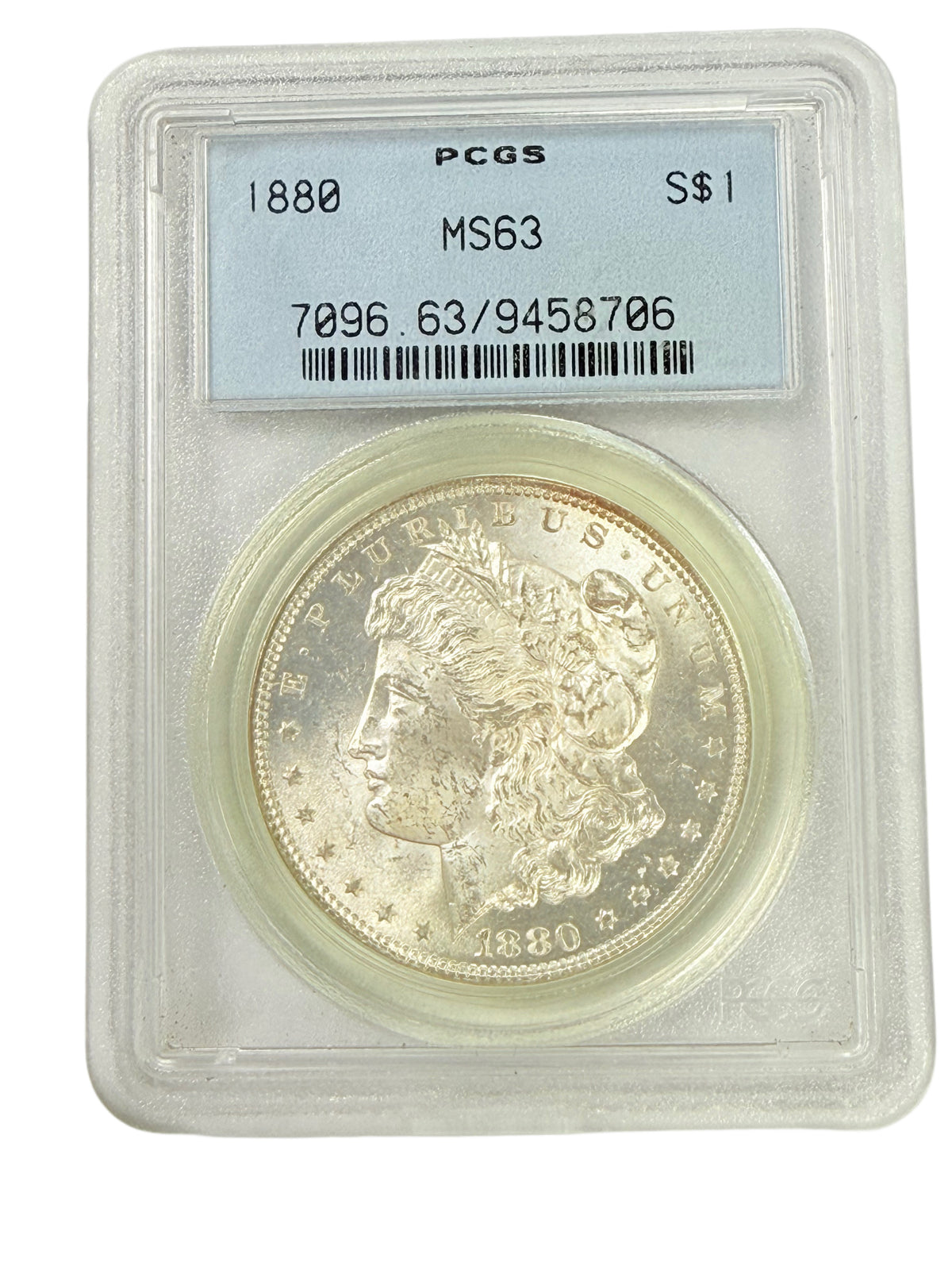 1880 Morgan Silver Dollar PCGS MS63