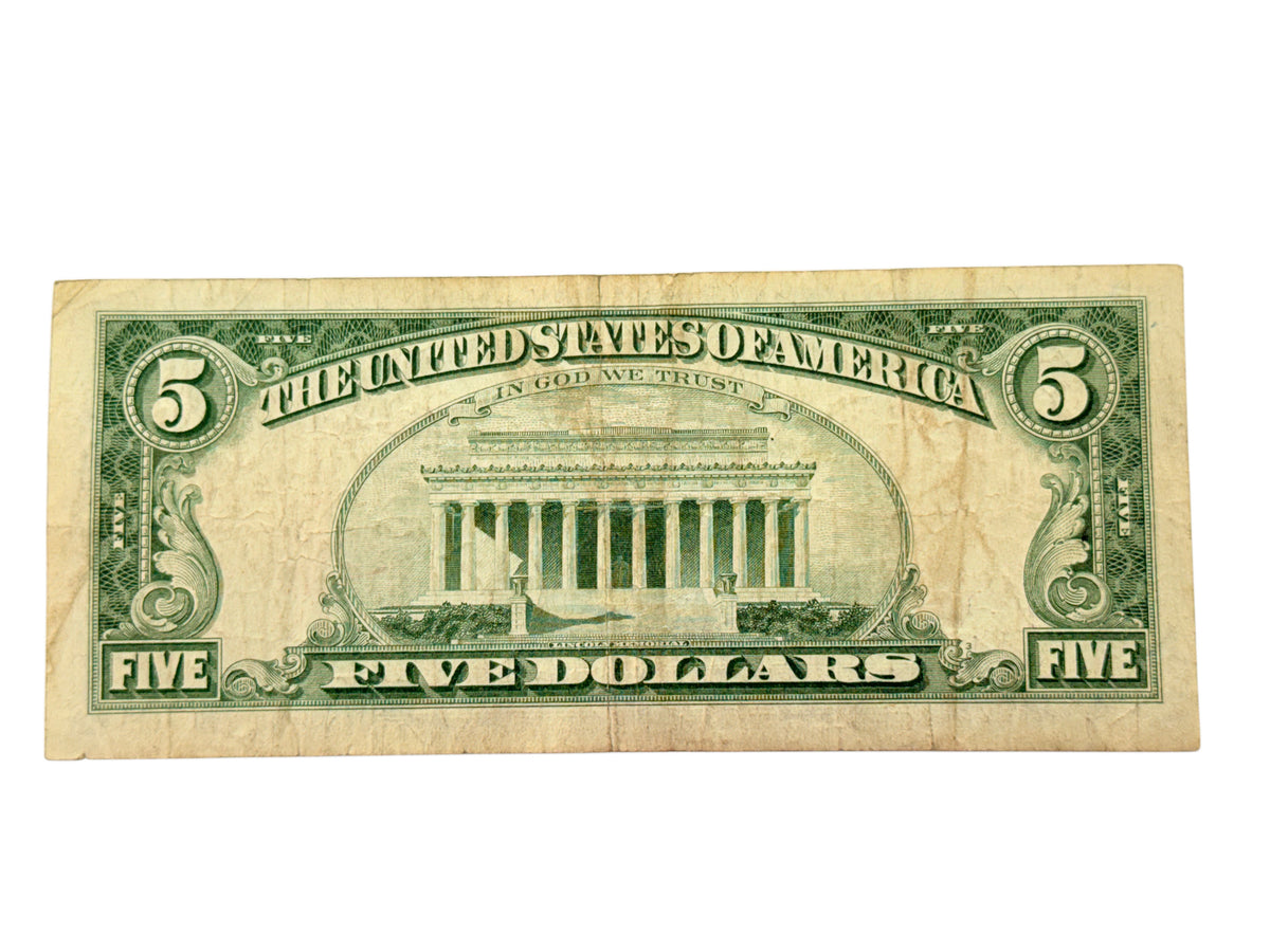 1963 $5 Legal Tender Star Note (F)