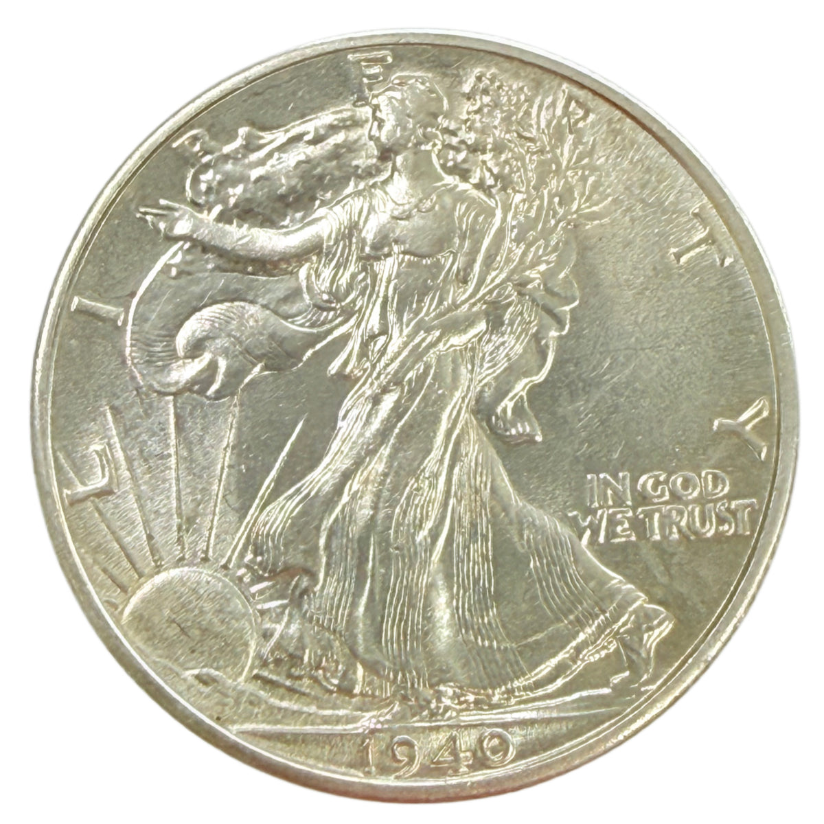 1940 Walking Liberty Half Dollar (AU)