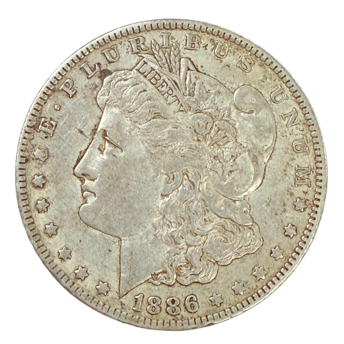 1886-O Morgan Silver Dollar (XF)