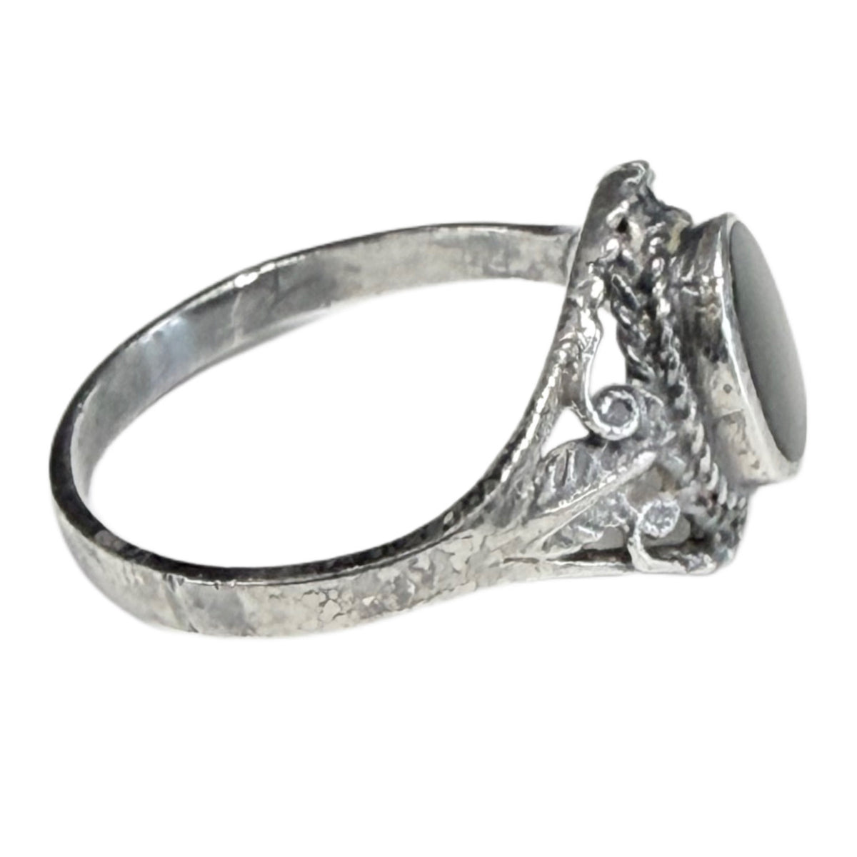 Silver & Black Onyx Ring