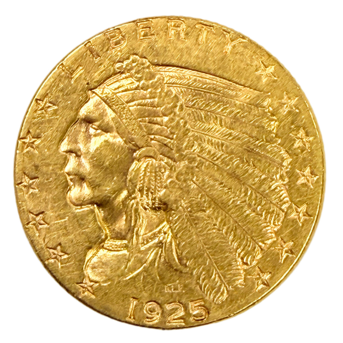 1925-D $2.50 Indian Gold Quarter Eagle (BU Details)