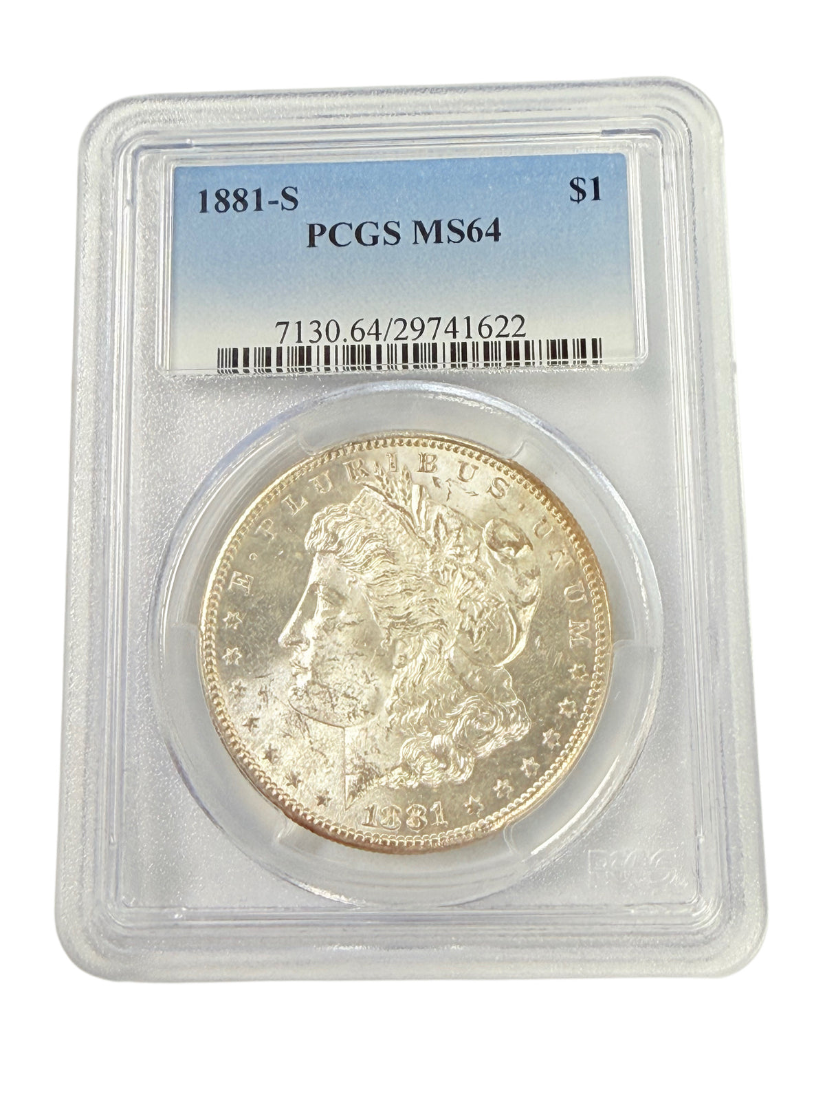 1881-S Morgan Silver Dollar PCGS MS64