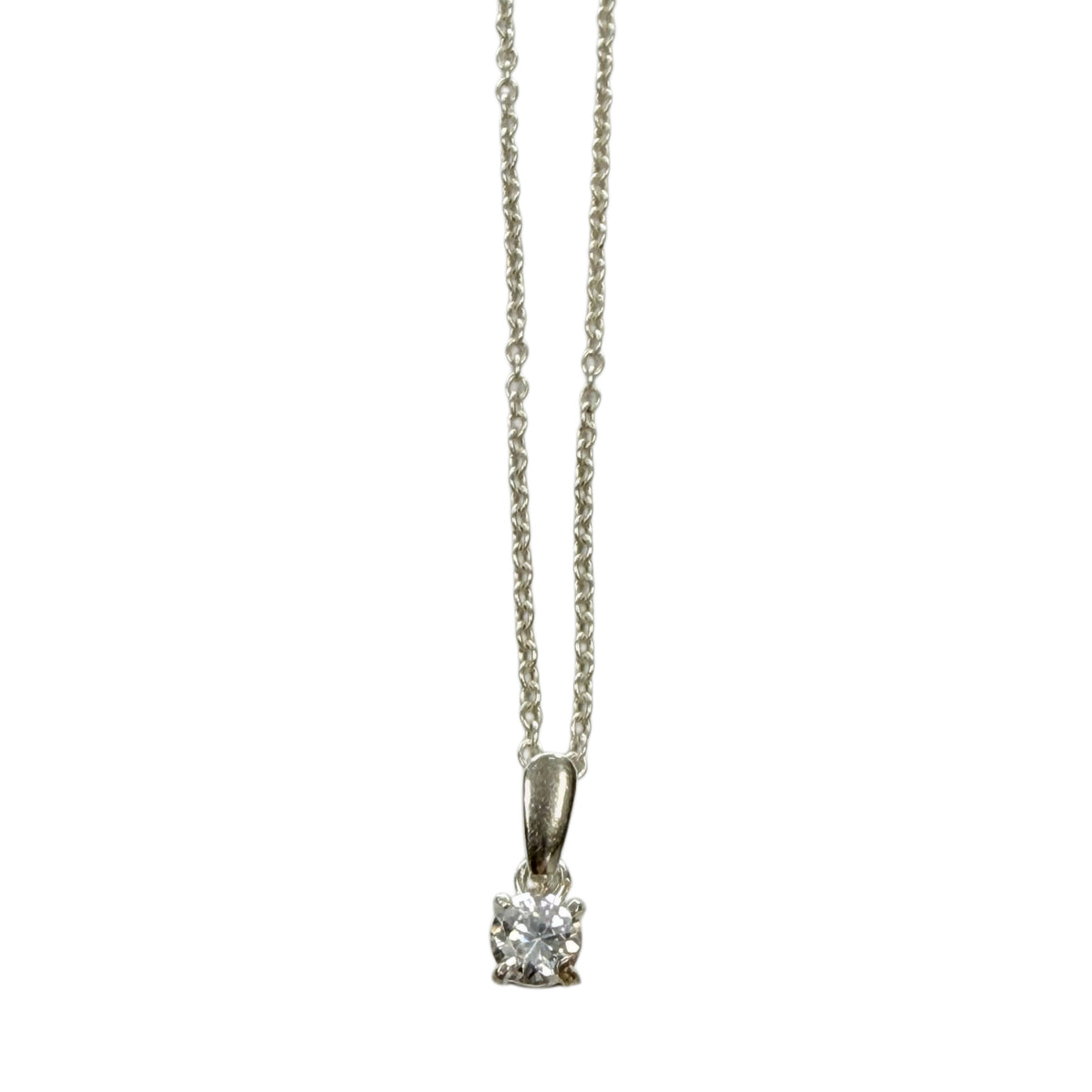 Silver & Cubic Zirconia Necklace