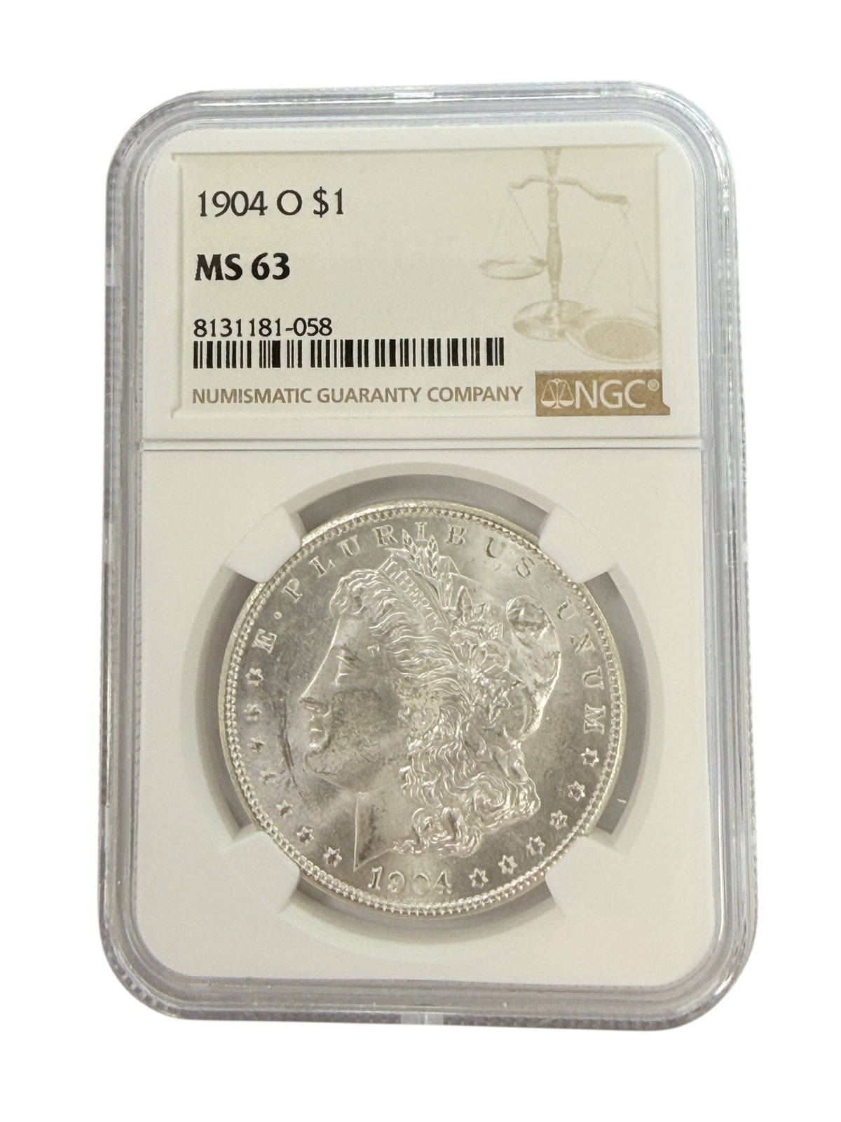 1904-O Morgan Silver Dollar NGC MS63
