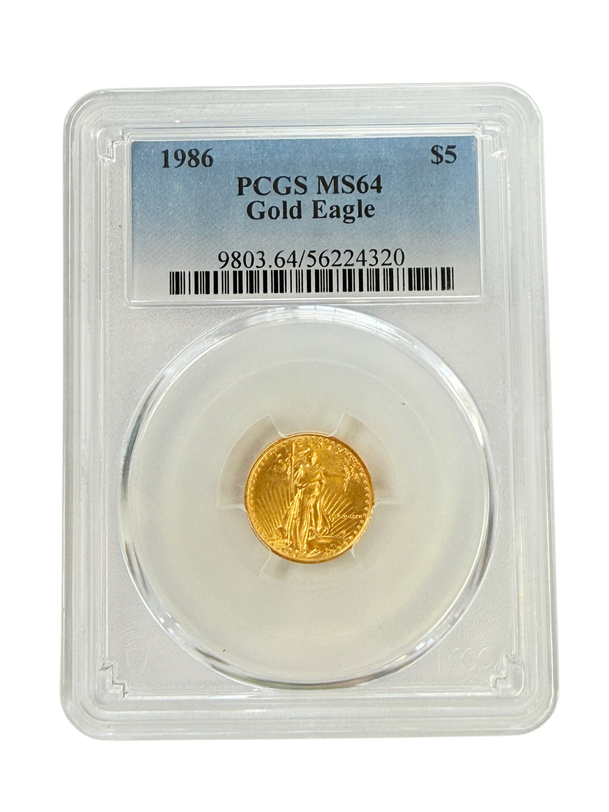1986 1/10 American Gold Eagle PCGS MS64
