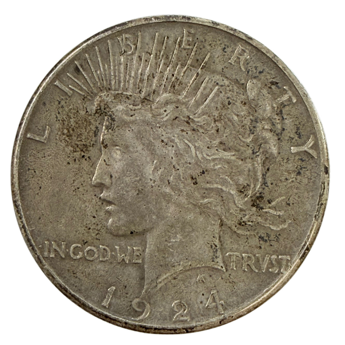 1924-S Peace Silver Dollar (XF)