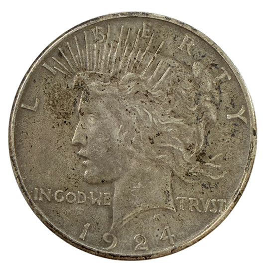1924-S Peace Silver Dollar (XF)
