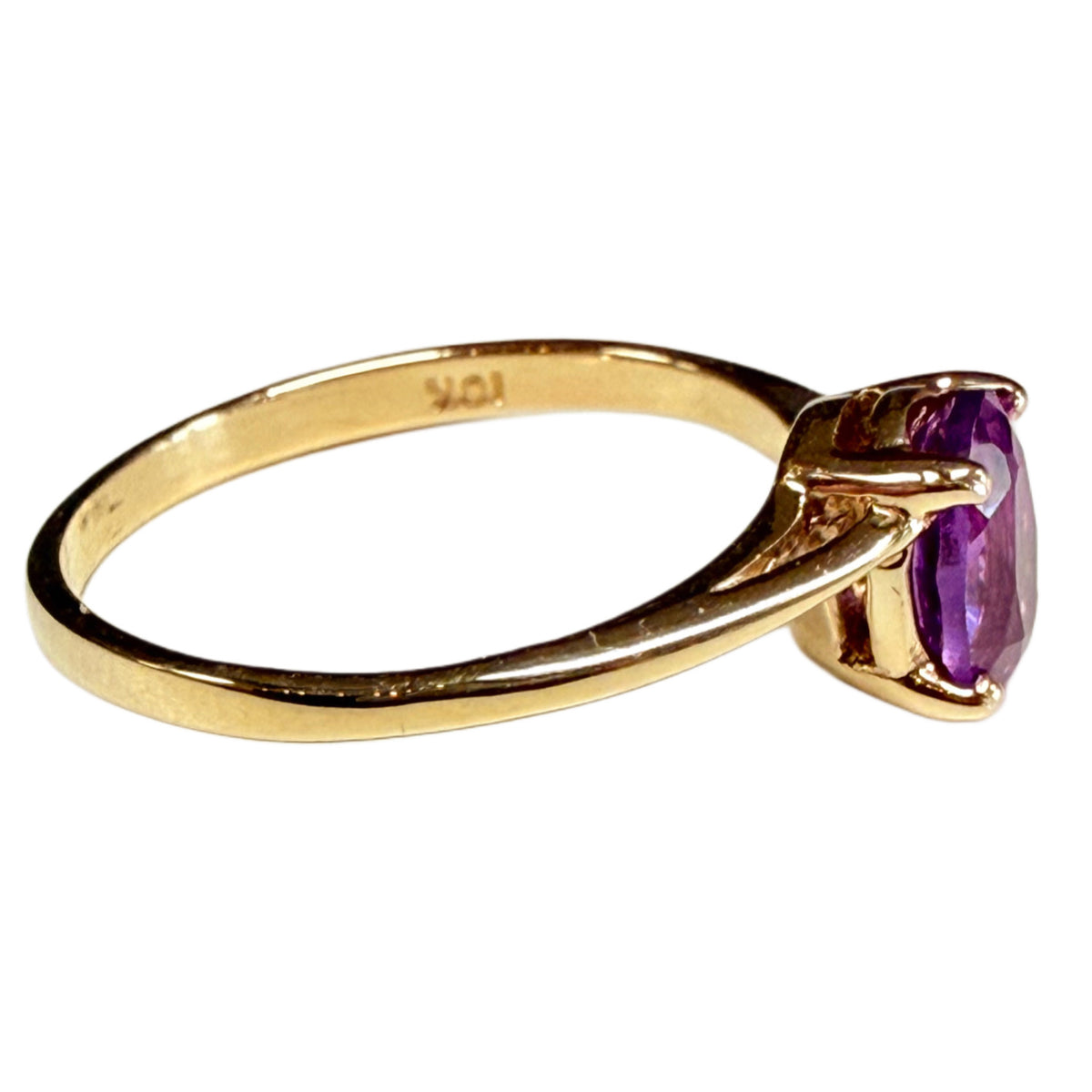 10k Gold Amethyst Ring
