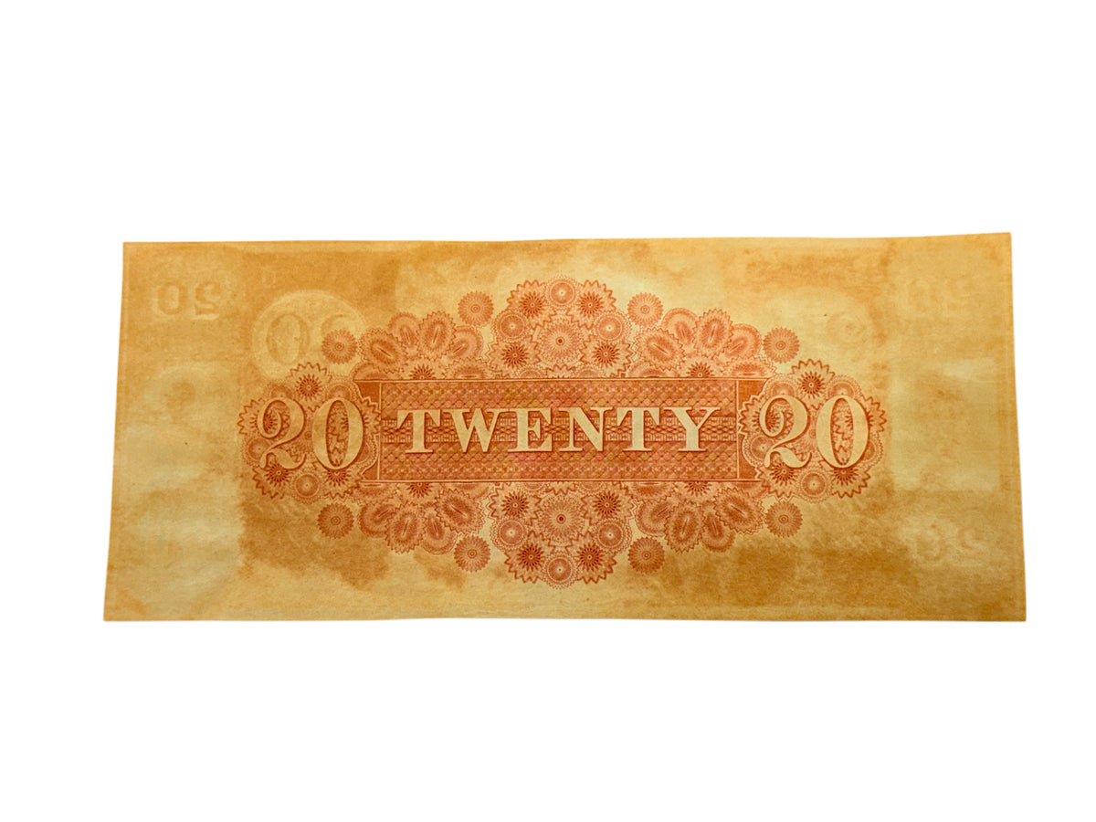1800’s $20 Obsolete Banknote Canal Bank New Orleans (CU)
