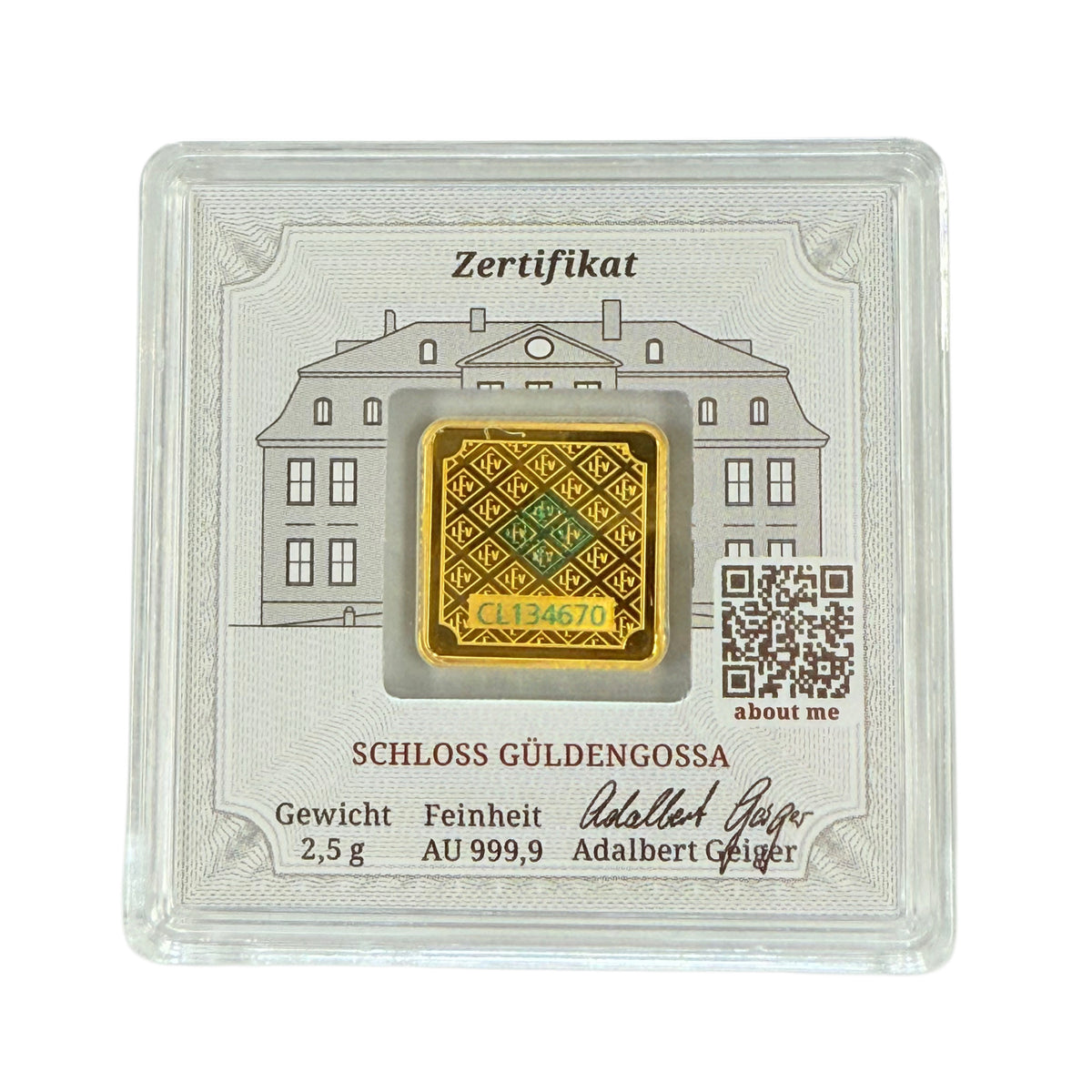 Geiger 2.5g Gold Bar (Secondary)