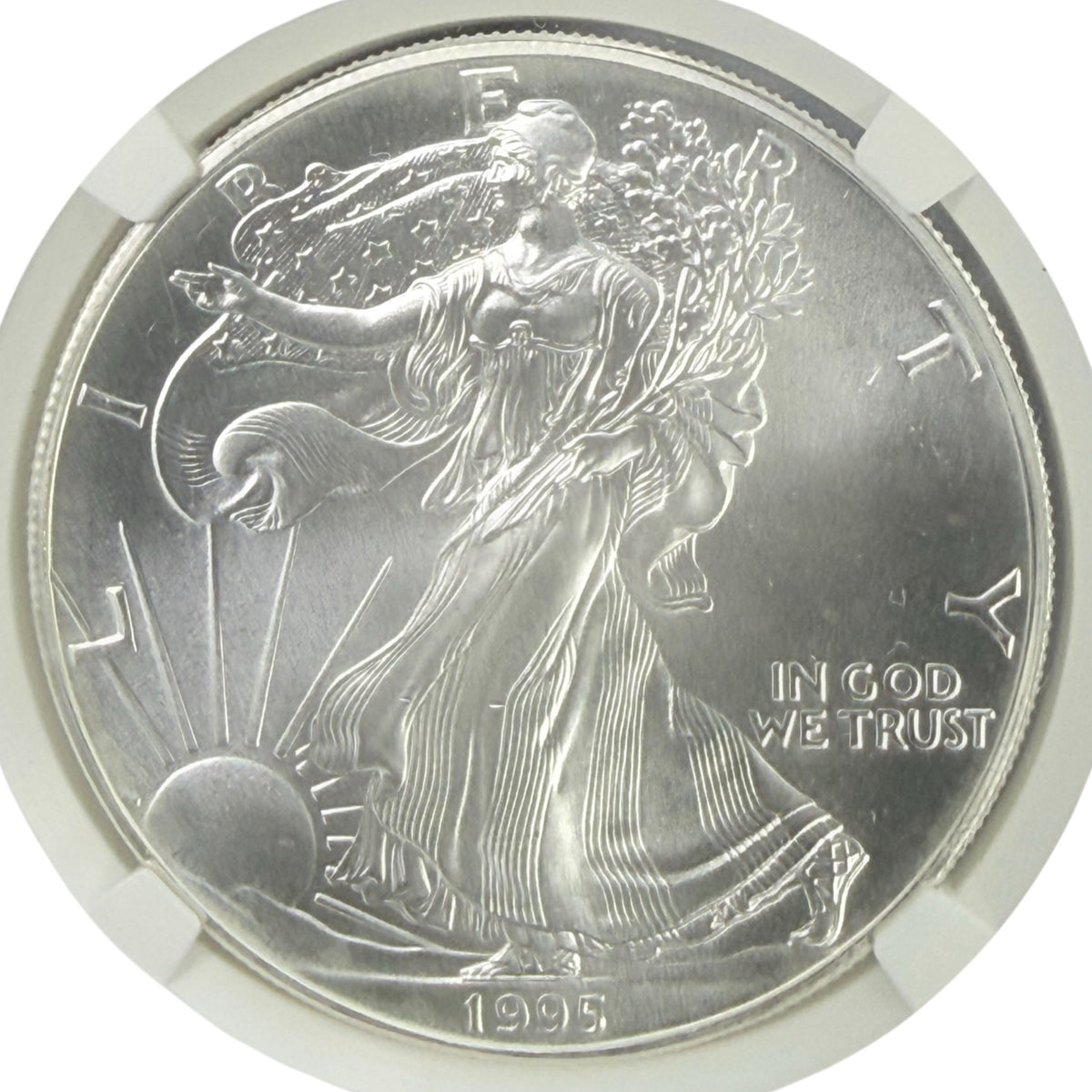 1995 1 oz American Silver Eagle NGC MS69