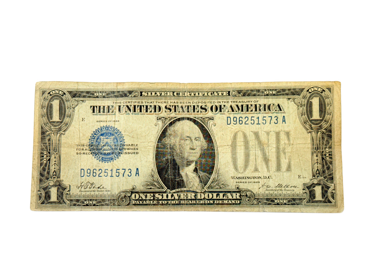 1928 $1 Silver Certificate Funnyback (VG)