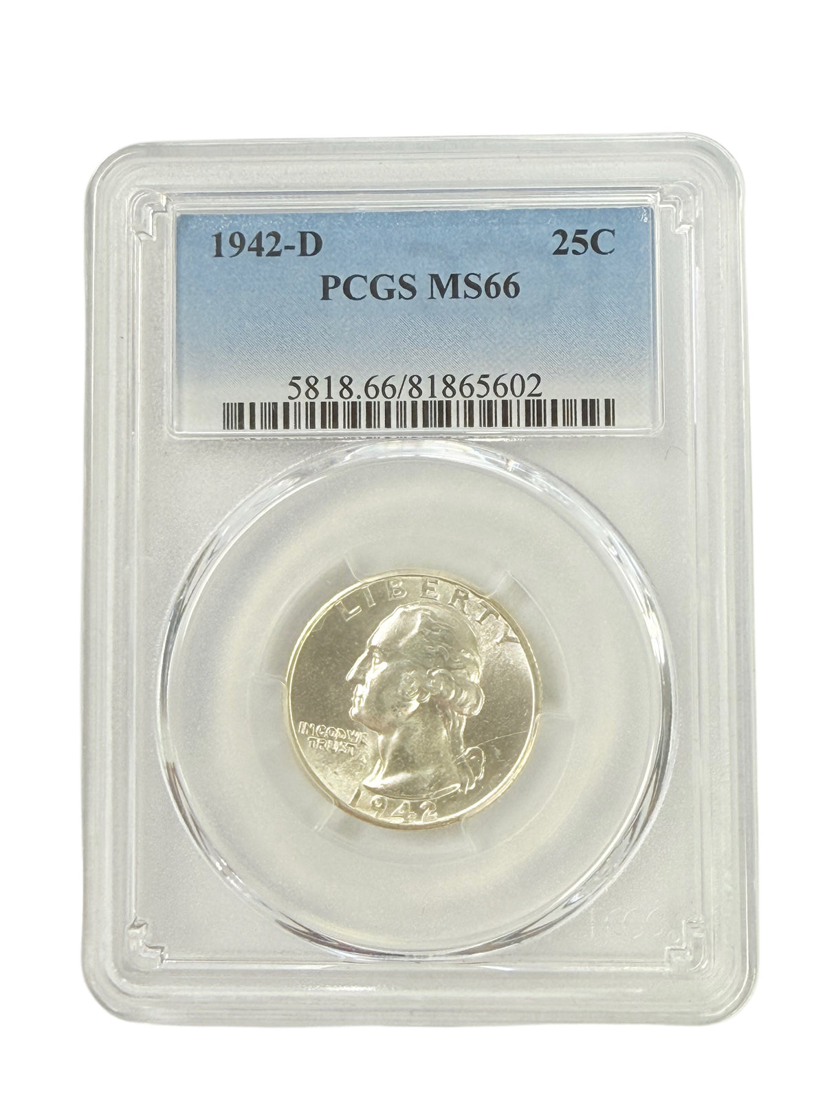 1942-D Washington Quarter PCGS MS66