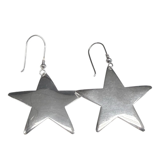 Silver Star Earrings