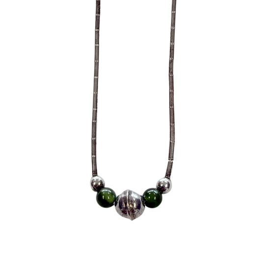 Silver & Jade Necklace