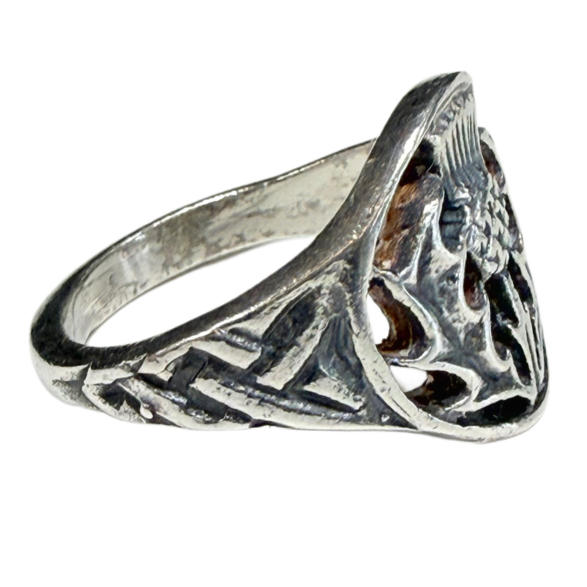 Silver Thistle Ring