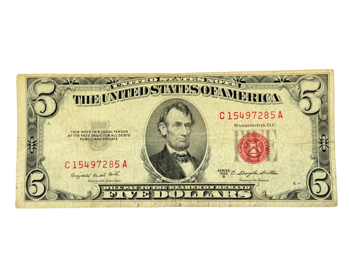 1953-B $5 Legal Tender Note (F)