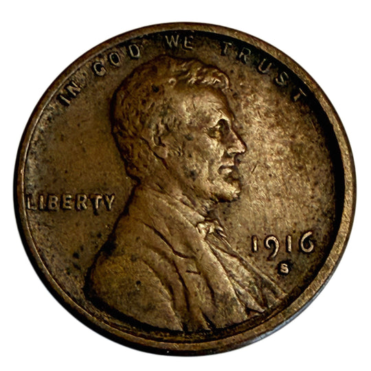 1916-S Lincoln Cent (VF)
