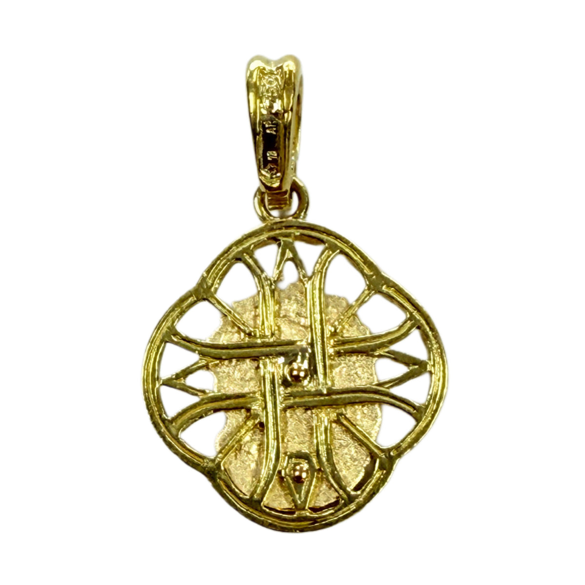 18k Gold Jesus Pendant