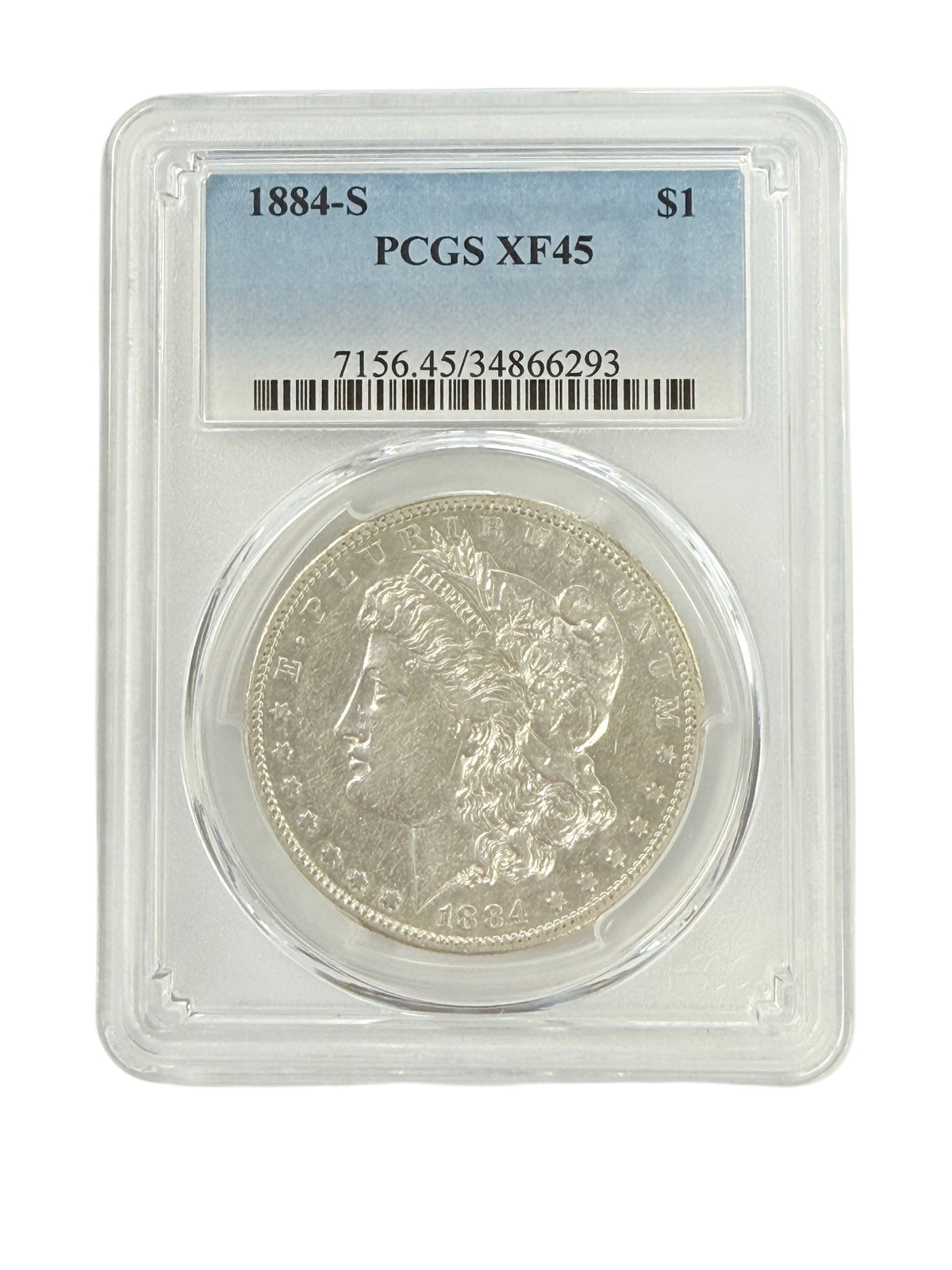1884-S Morgan Silver Dollar PCGS XF45