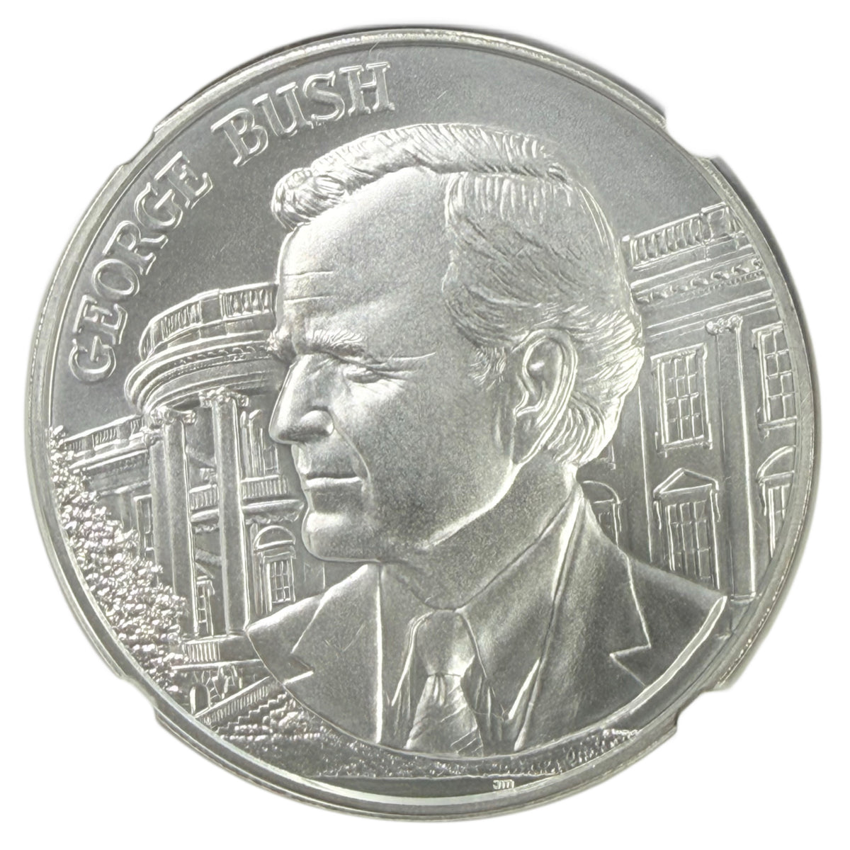 2021 George H.W. Bush 1 oz Silver Presidential Medal NGC MS69 First Day of Issue (Coin & Chronicles Set)