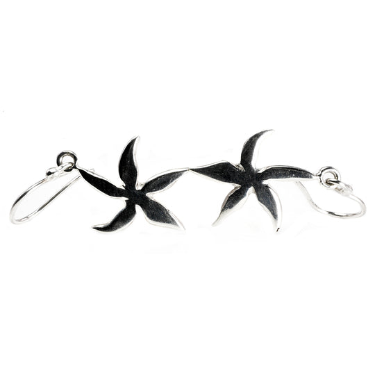 Silver Starflower Earrings
