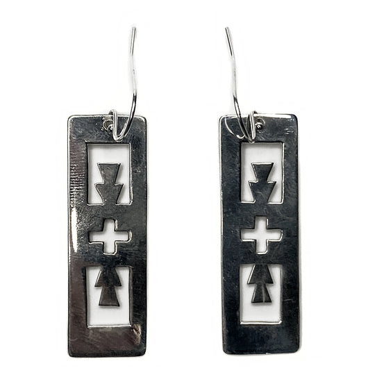 Native American Silver Earrings