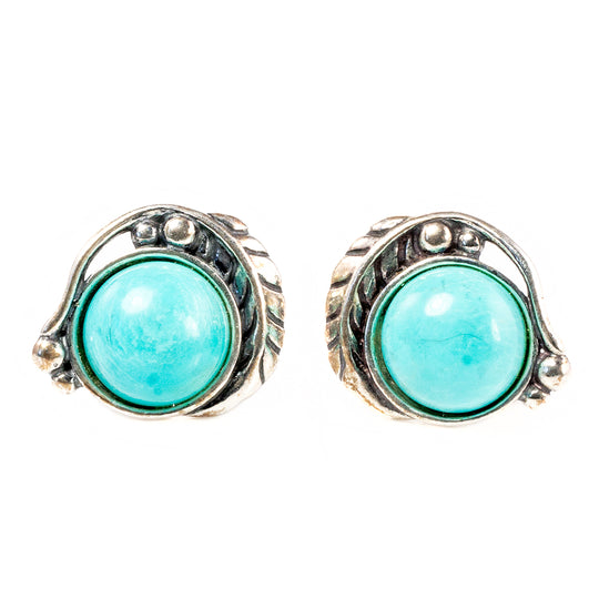 Native American Silver & Turquoise Earrings