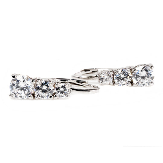 Silver & Cubic Zirconia Earrings