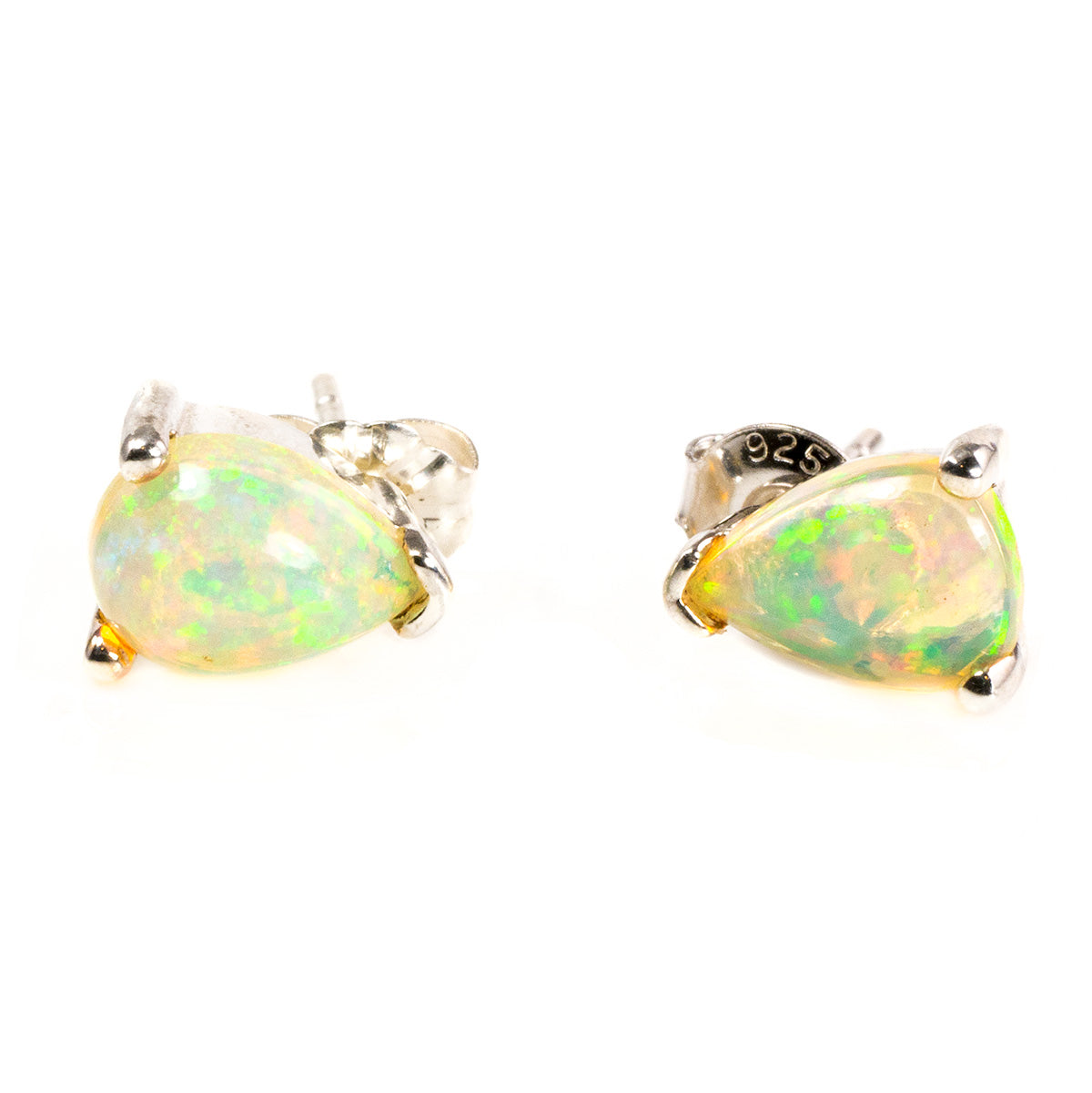 Silver & Opal Earrings