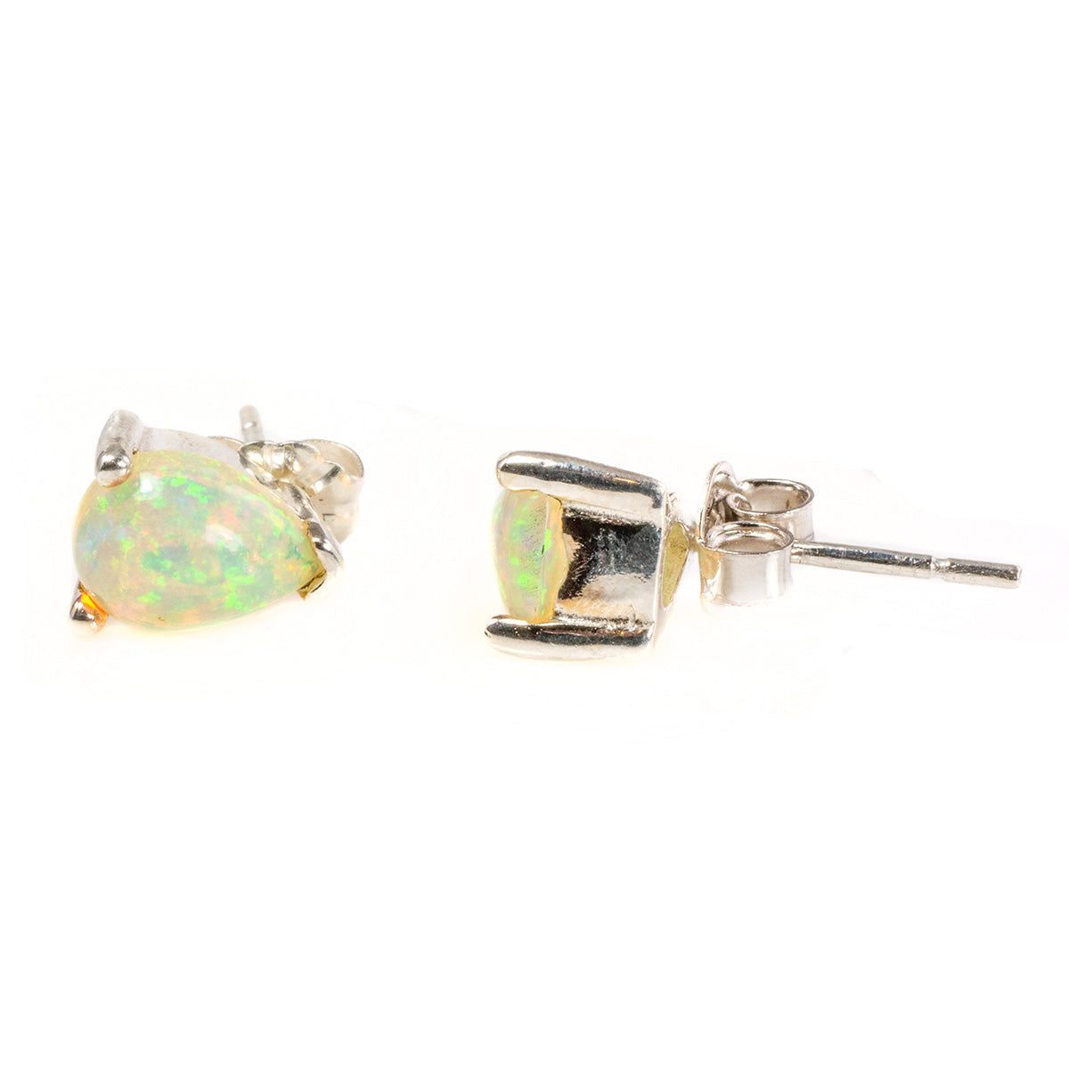 Silver & Opal Earrings