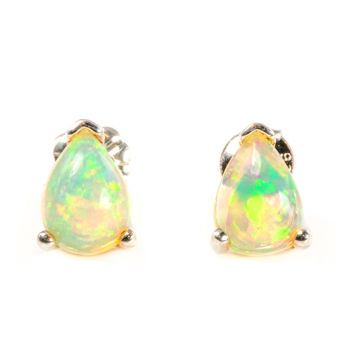 Silver & Opal Earrings