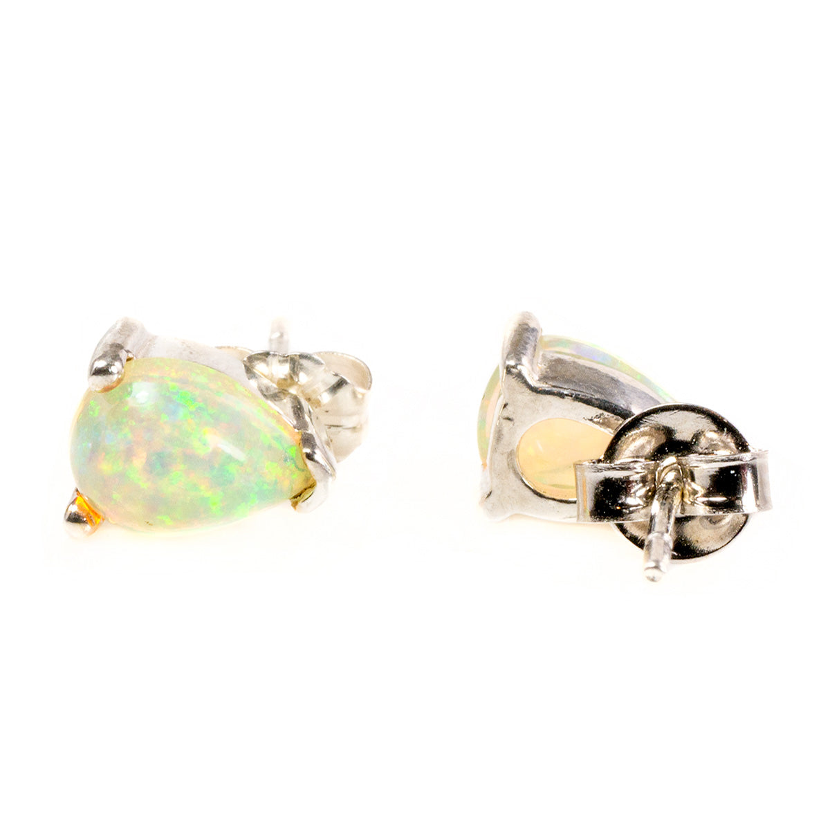 Silver & Opal Earrings