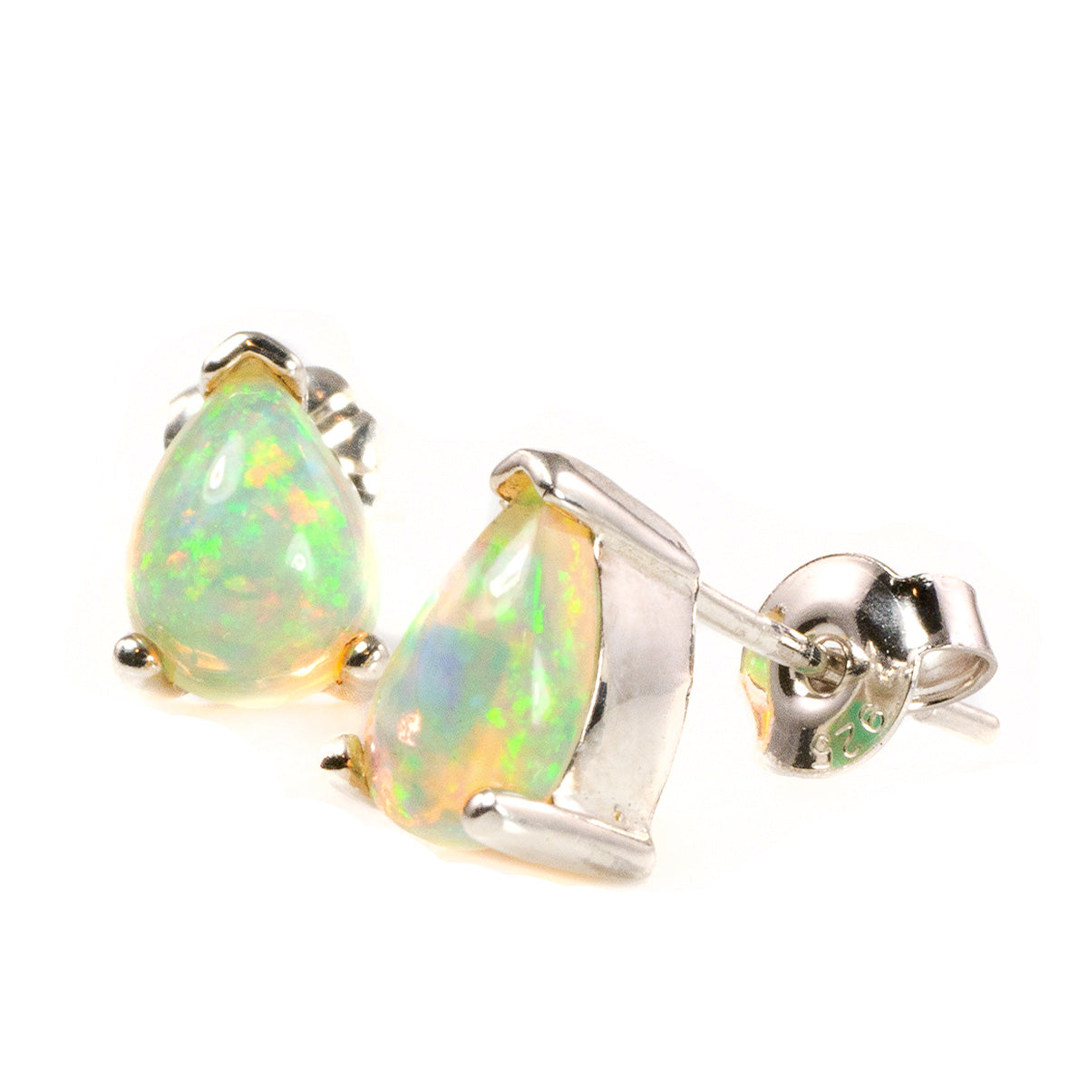 Silver & Opal Earrings