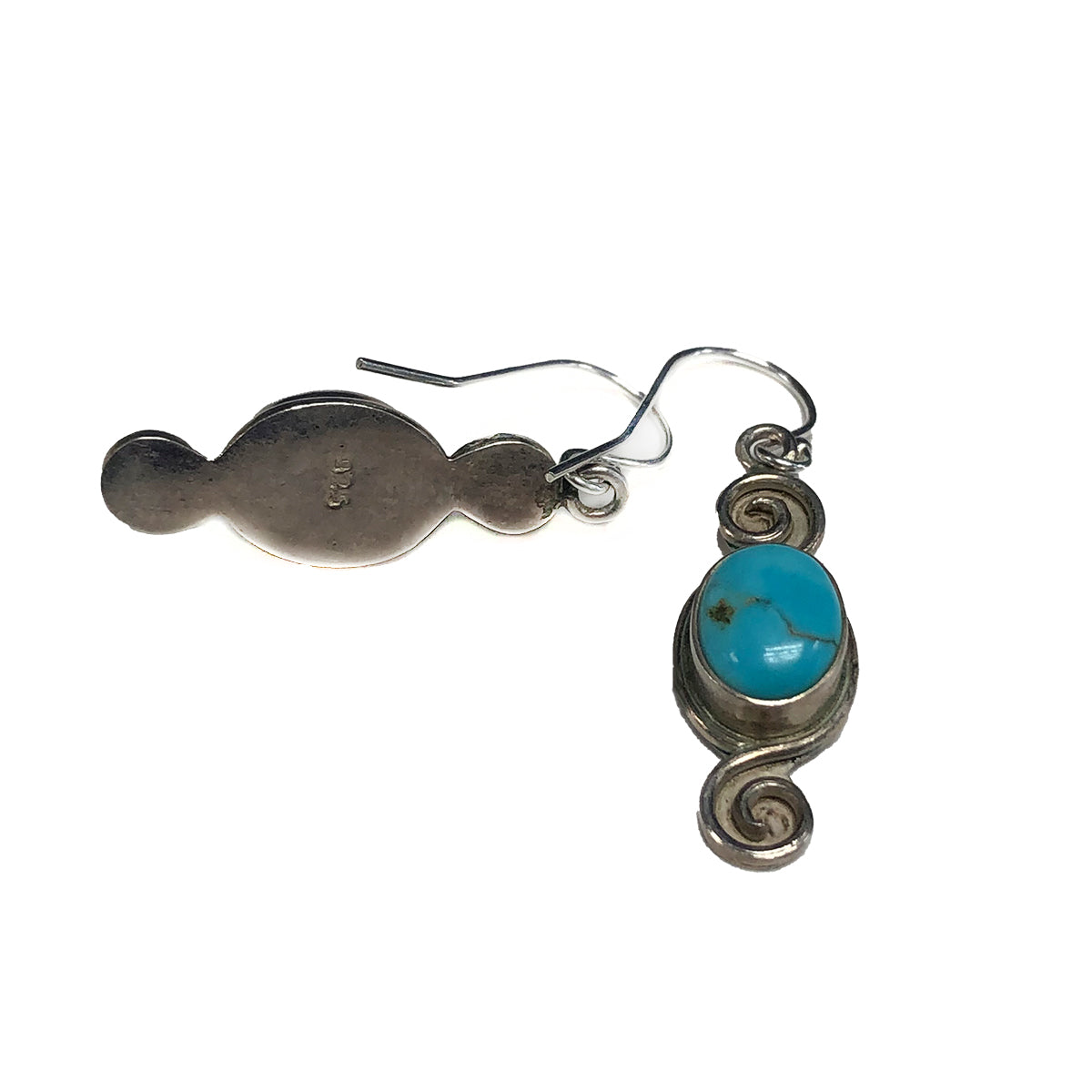 Native American Silver &amp; Turquoise Earrings