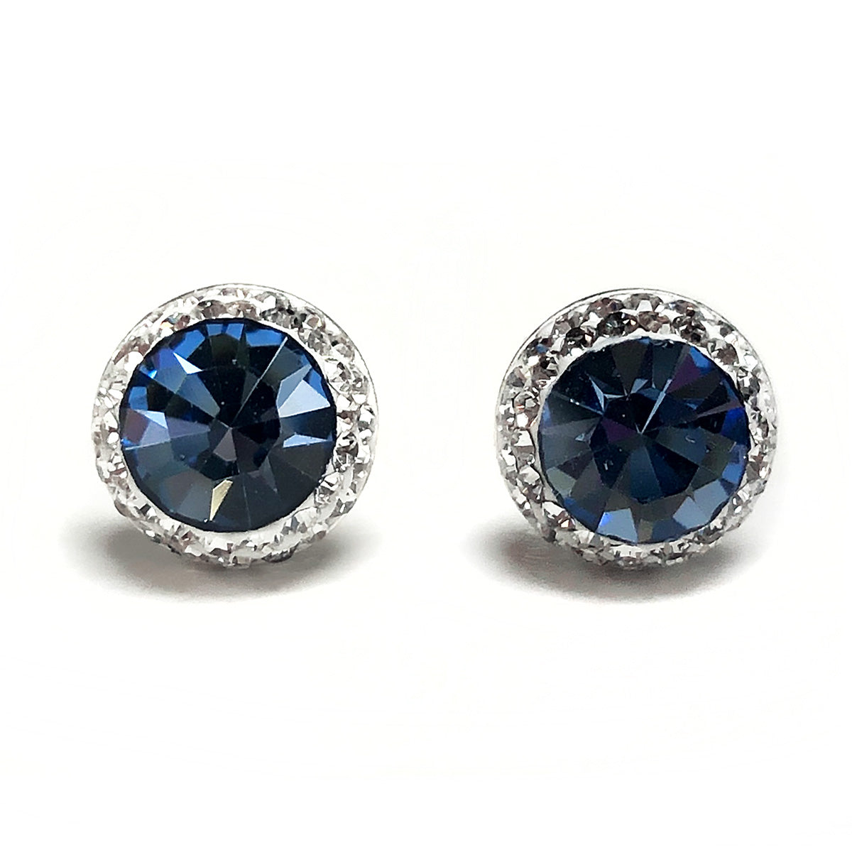 Silver & Cubic Zirconia Stud Earrings