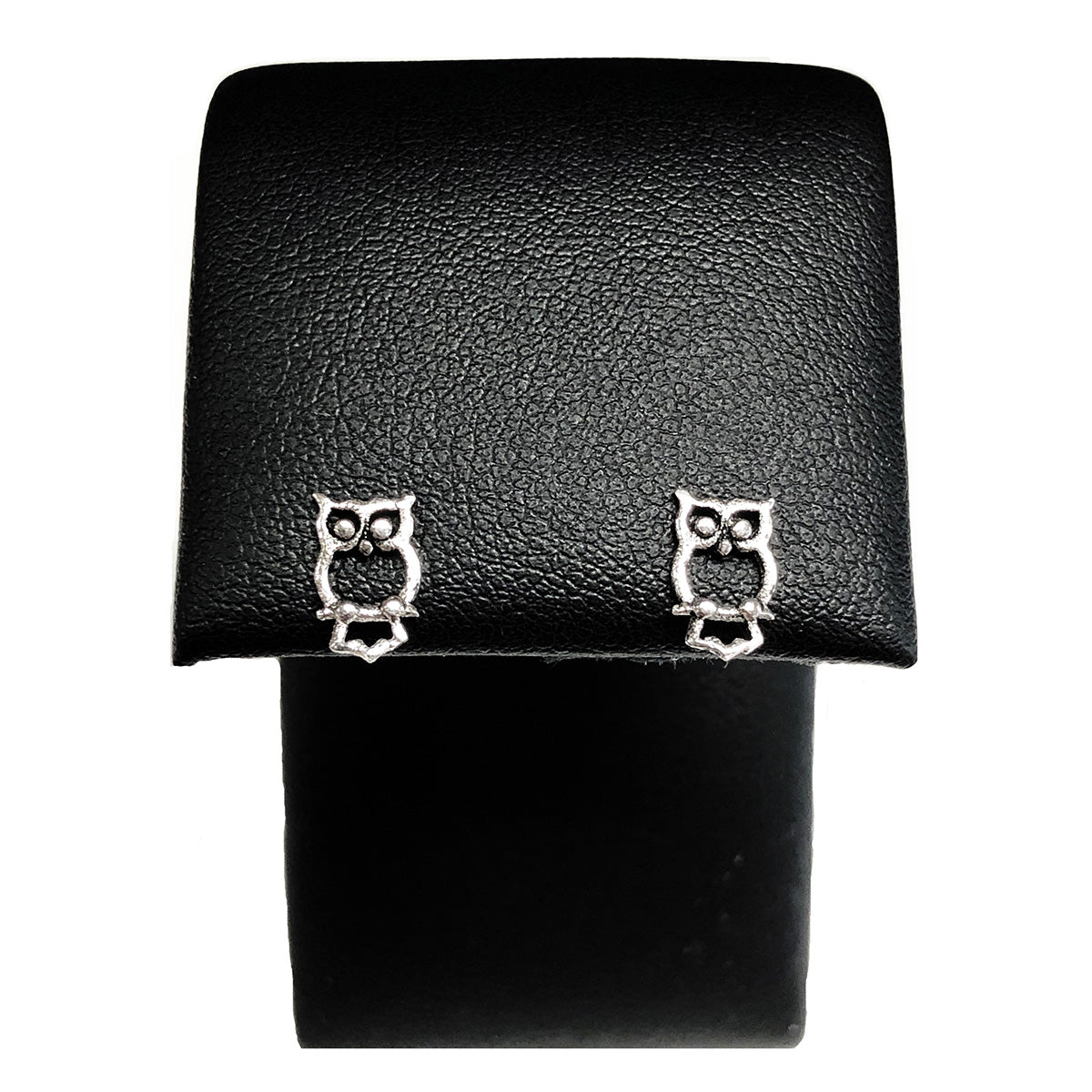 Silver Owl Stud Earrings