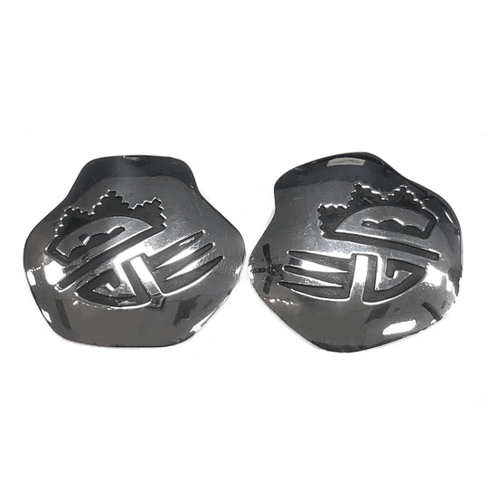 Navajo Silver Button Earrings