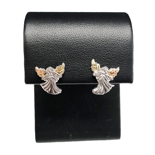 Silver & Gold Angel Earrings