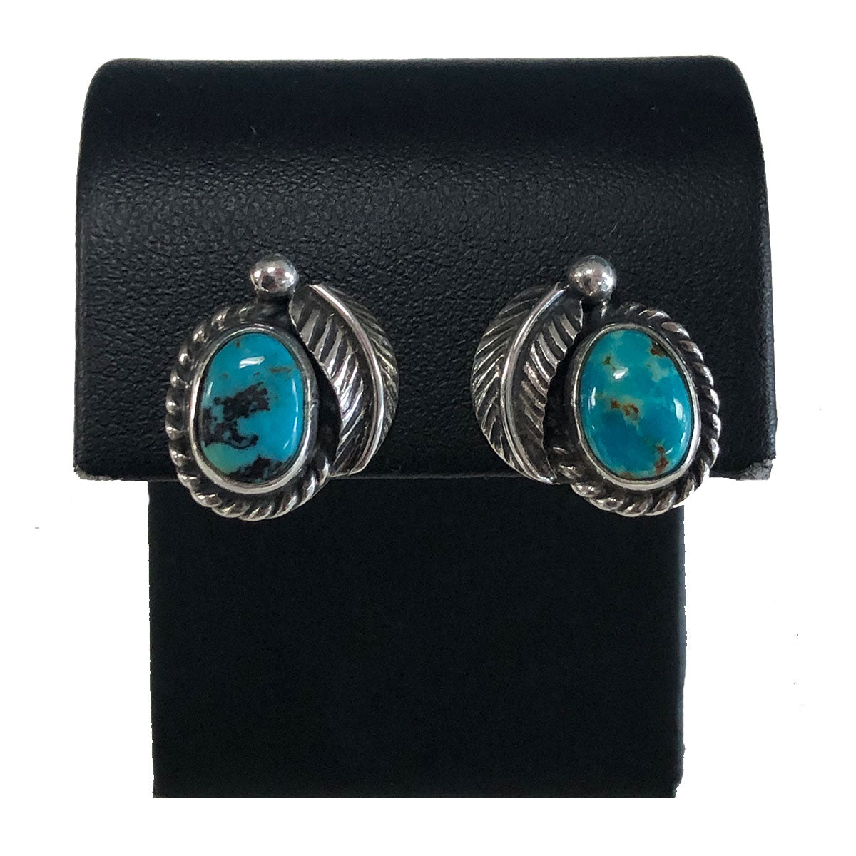 Native American Silver & Turquoise Earrings