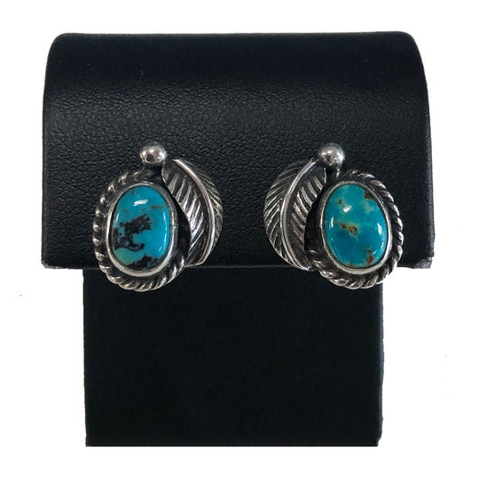 Native American Silver & Turquoise Earrings