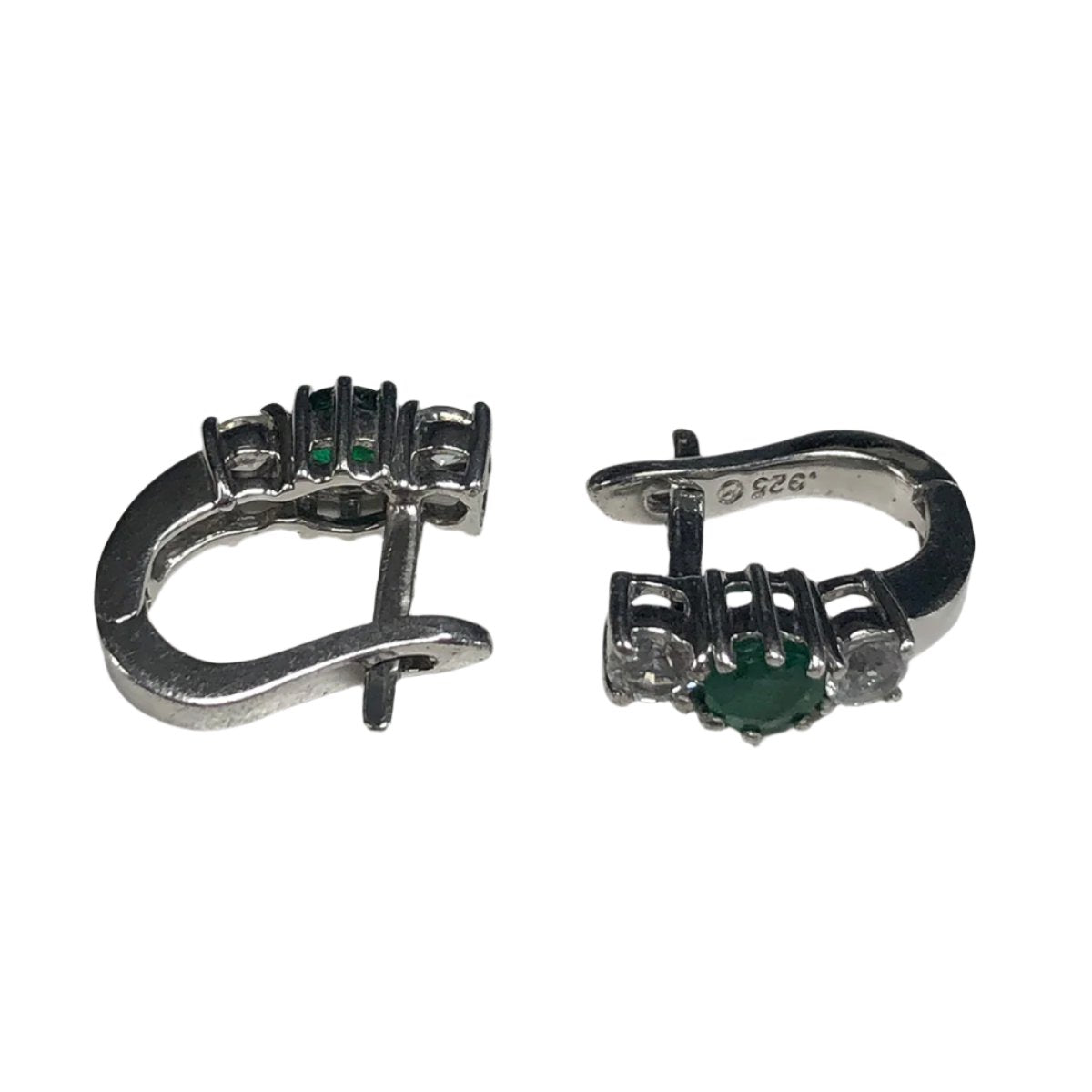 Silver & Chrysoprase Earrings