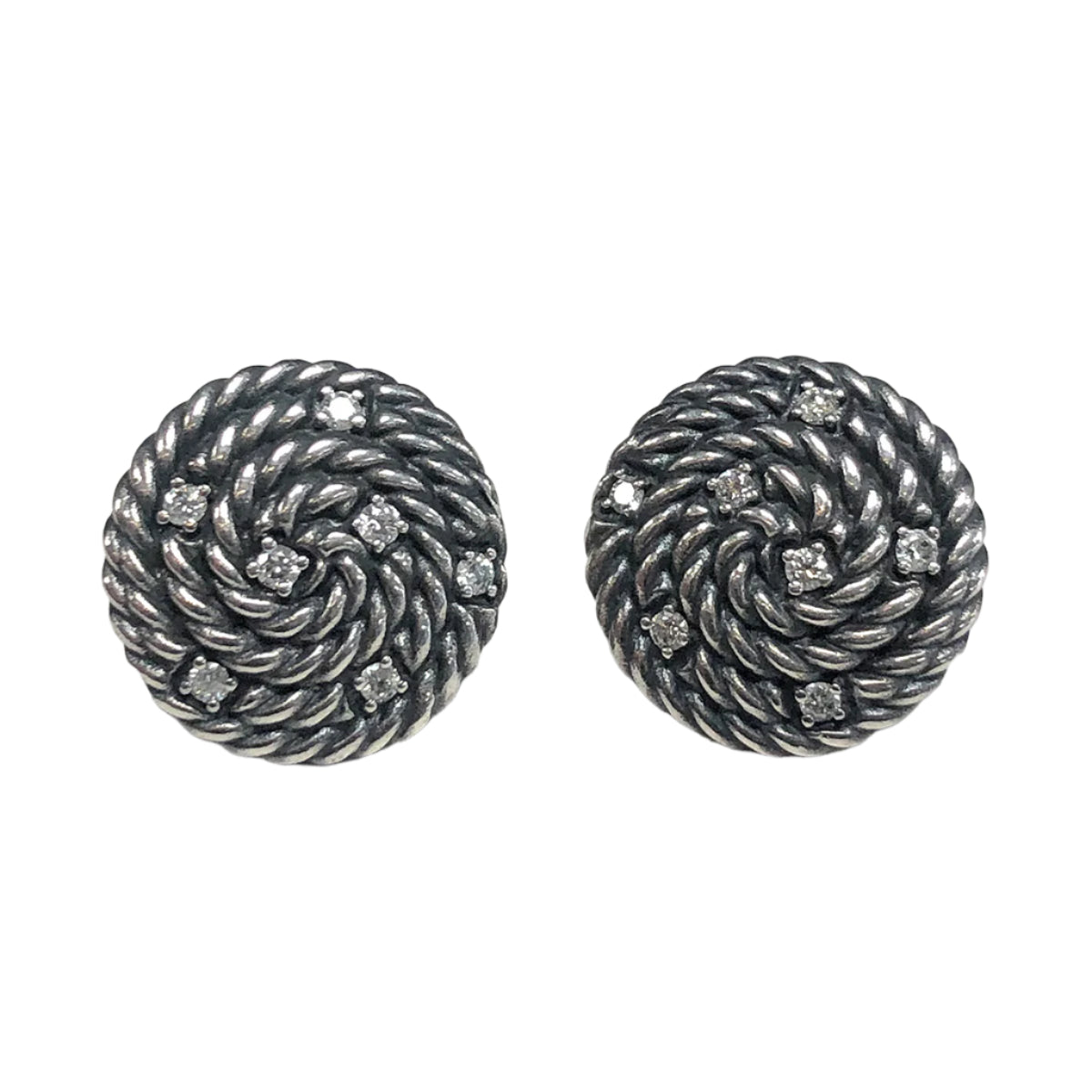 David Yurman Cable Coil Diamond Earrings