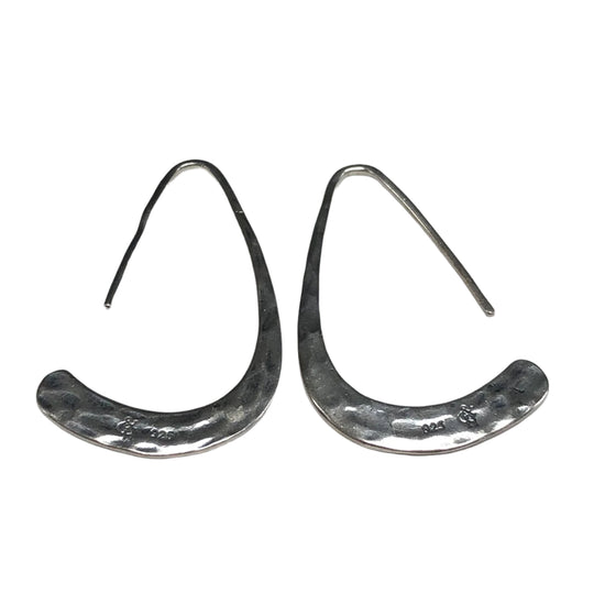 Hammered Silver Earrings